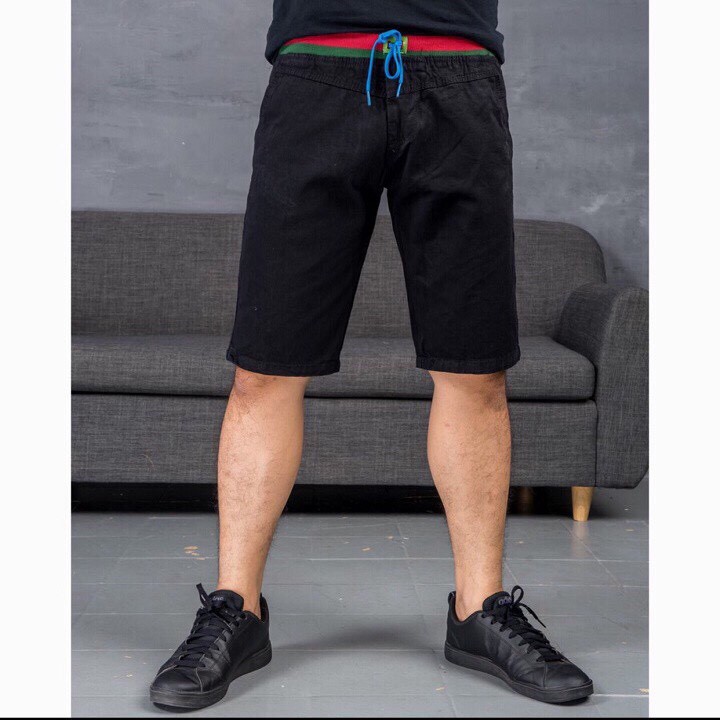 Quần Short Nam kaki phối lưng thun vải đẹp