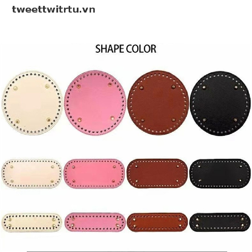 Đáy Da Hình Oval Làm Túi Xách Handmade DIY