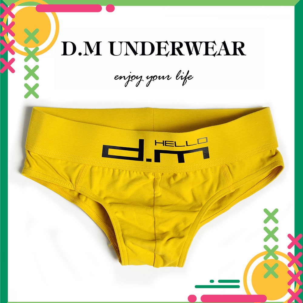 Quần xì nam xịn, quần sịp nam tam giác thun cotton cao cấp HELLO D.M
