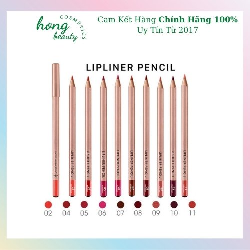 Chì kẻ môi VACOSI Lipliner Pencil