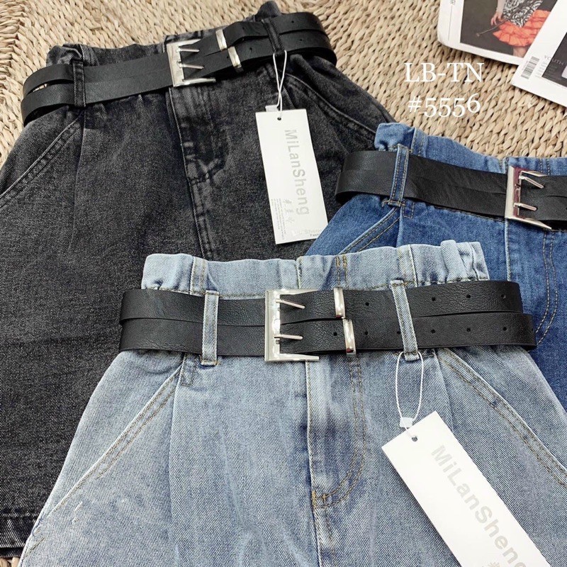 Chân váy jean kèm đai siu hot | BigBuy360 - bigbuy360.vn