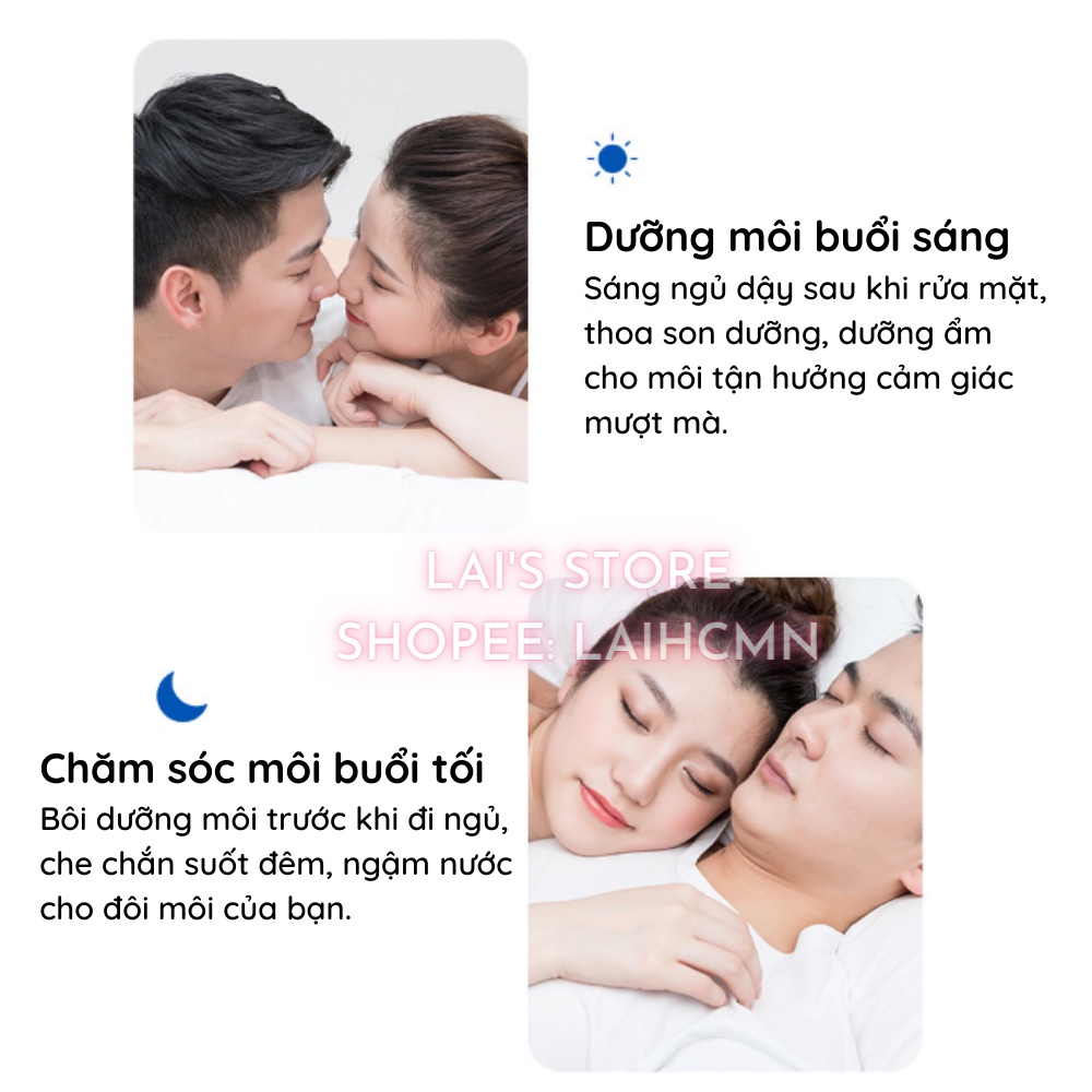 Son Dưỡng Môi Couples Images Ban Ngày và Ban Đêm Dưỡng Ẩm Môi, Giảm Khô Môi Nứt Nẻ, Mềm Mịn Môi, Môi Căng Mọng