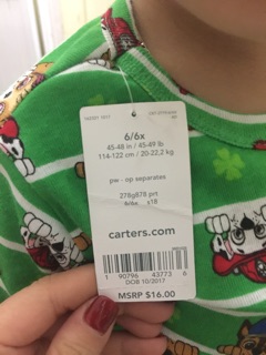 Bộ carter cho bé