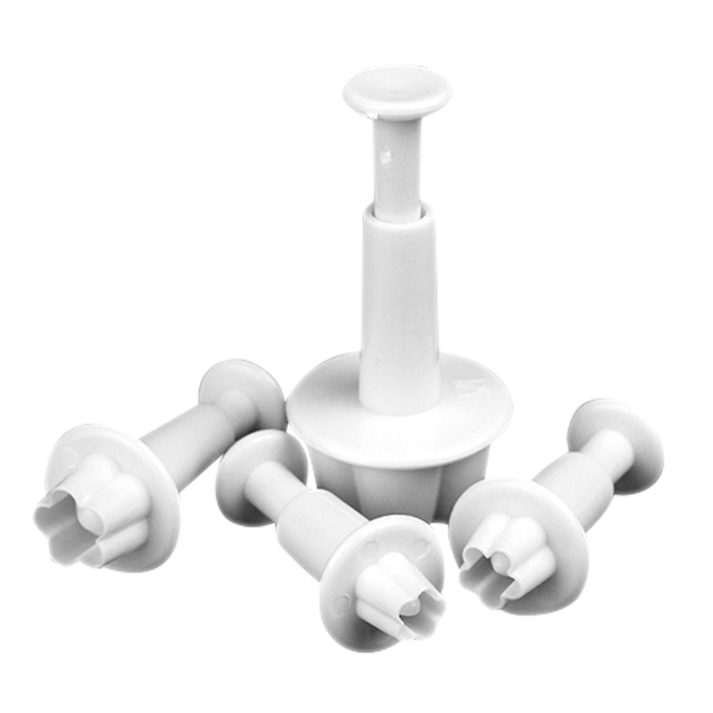 4 Khuôn Bánh Hình Hoa Mận Bằng Nhựa