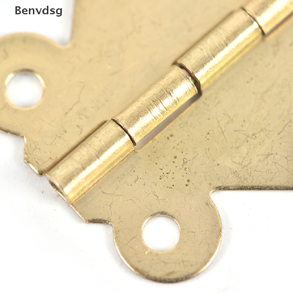 Set 10 Bản Lề Bướm Mini Bằng Đồng Thau Nhiều Màu Sắc Dùng Để Sửa Chữa Ngăn Kéo / Hộp Trang Sức DIY