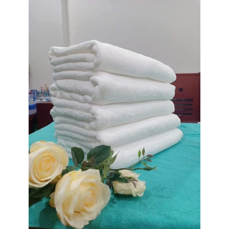 Khăn tắm khách sạn cotton, khăn nhà nghỉ ( kích thước: 70*140 *400g ) giá sỉ