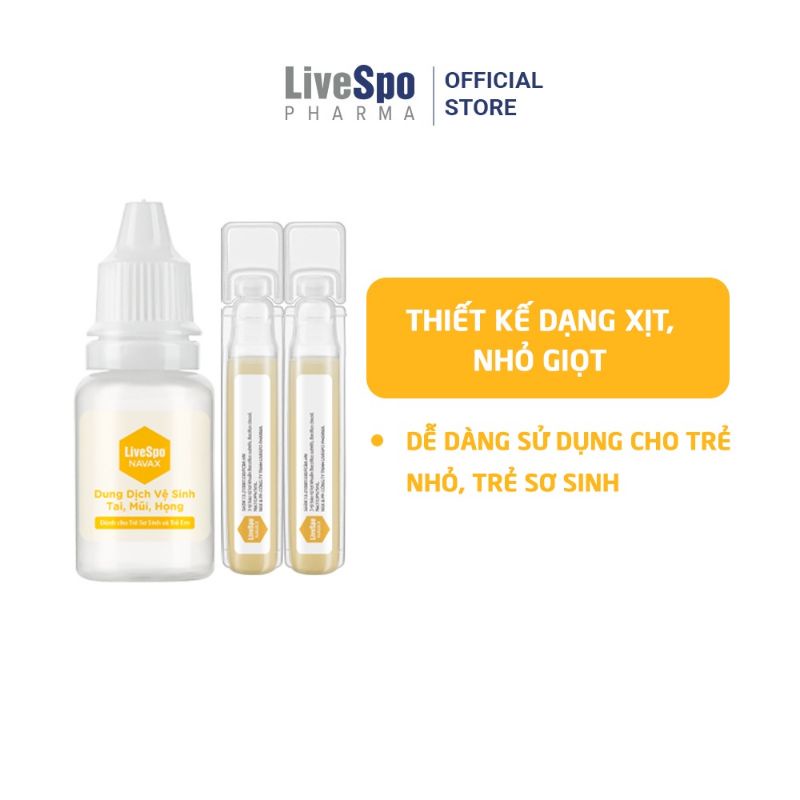 Nước muối rửa mũi bào tử lợi khuẩn LIVESPO NAVAX