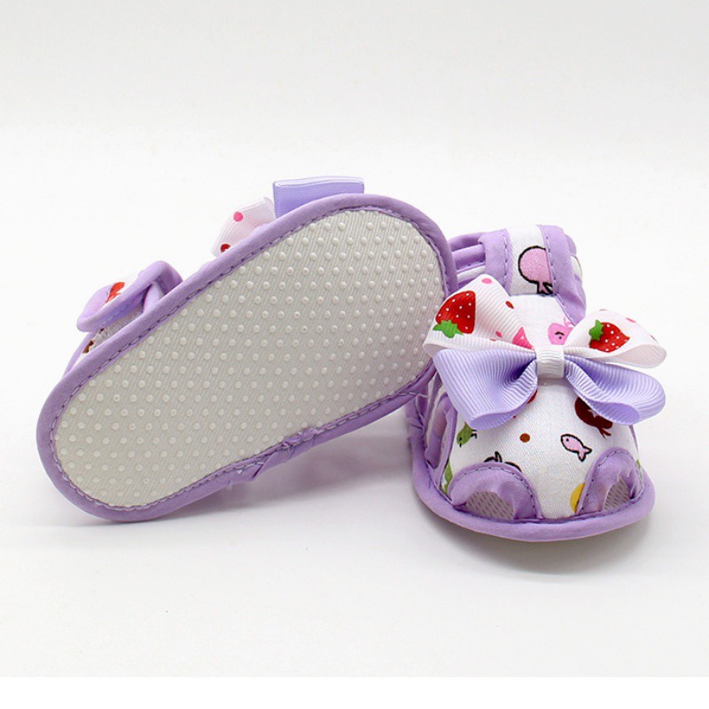 High Quality Summer Baby Cute Bow Shoes Size Baby Girls Shoes Skid Proof