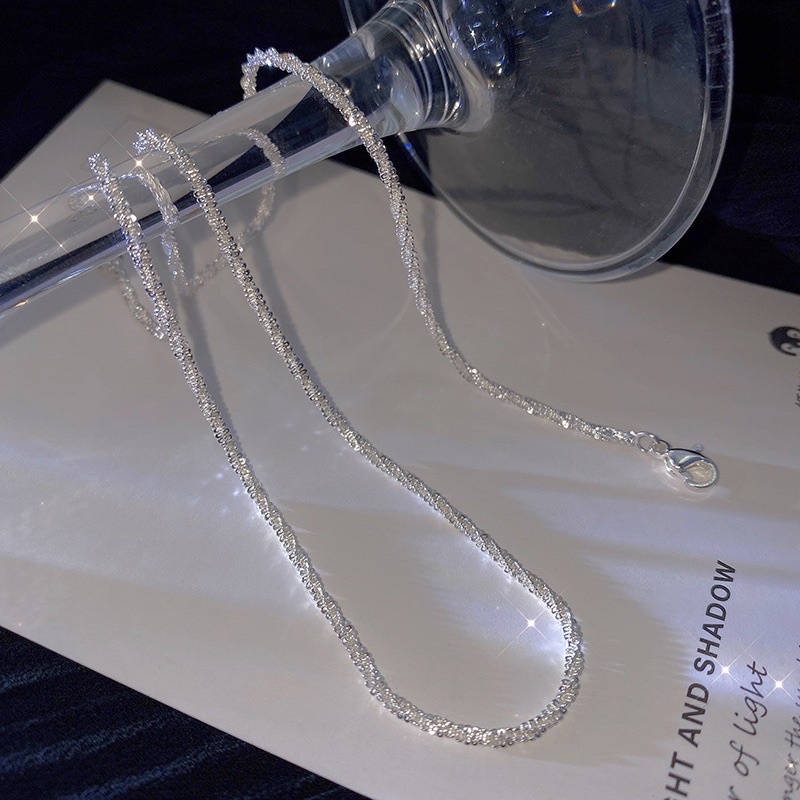 Vòng cổ, dây chuyền nữ chocker xoắn phong cách hàn quốc đơn giản dành cho nữ