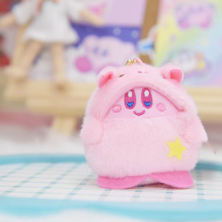 Mới Móc Khóa Hình Thú Nhồi Bông Kirby Dễ Thương