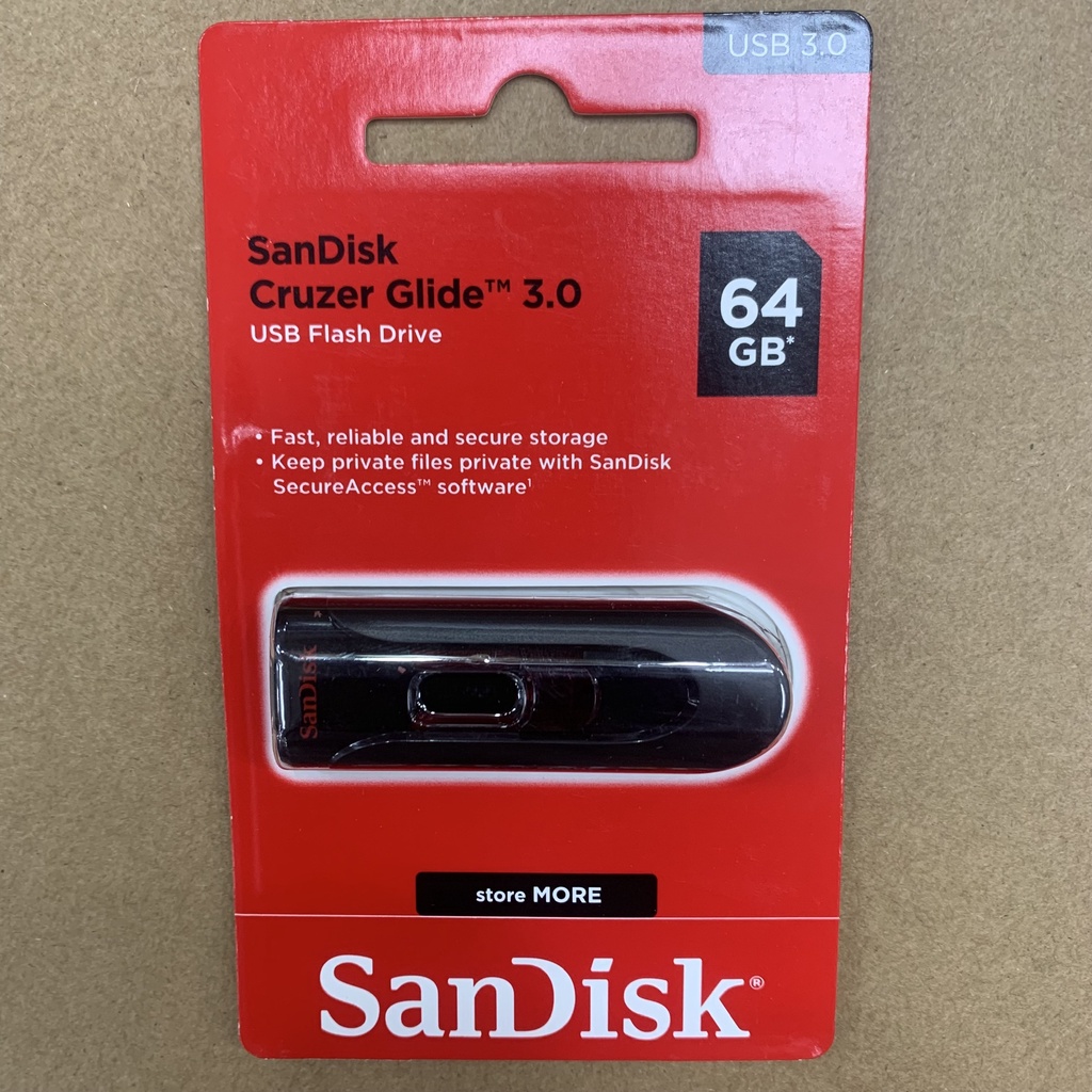 USB SanDisk 3.0, USB máy tính 64GB Cruzer Glide CZ600- Chính hãng bảo hành 5 năm