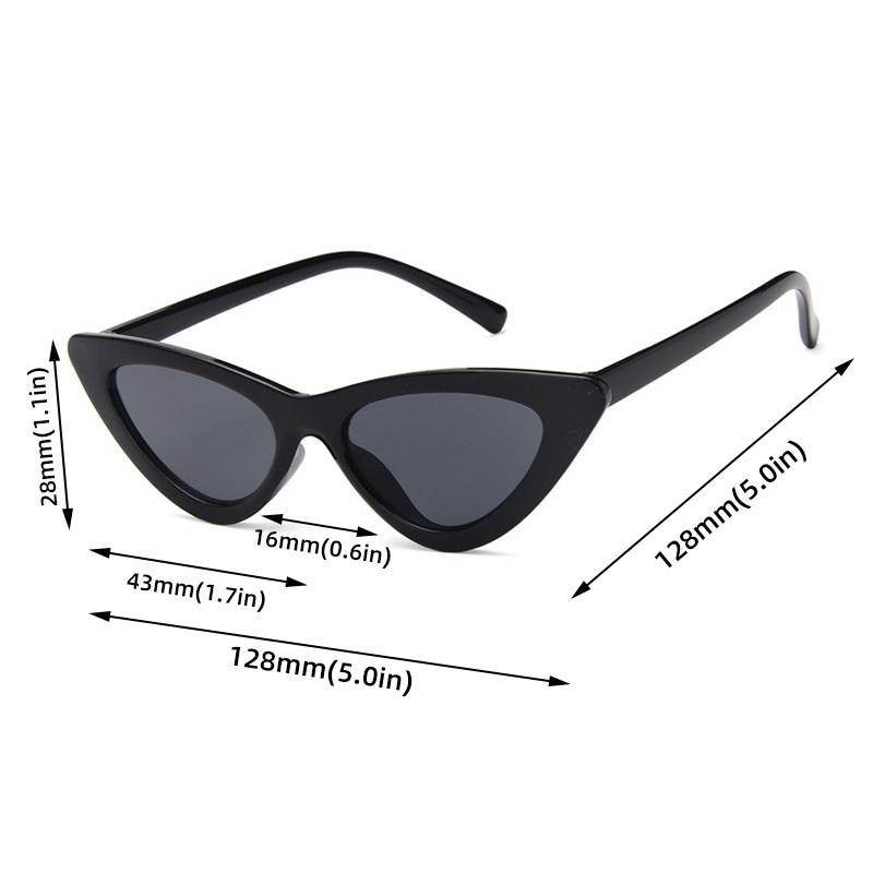 Kính mát mắt mèo tam giác phong cách thời trang cho bé từ 0-12 tuổi