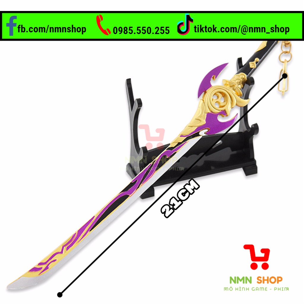 Mô hình game Genshin Impact - Mistsplitter Reforged (Ánh sáng đêm sương mù) 21cm