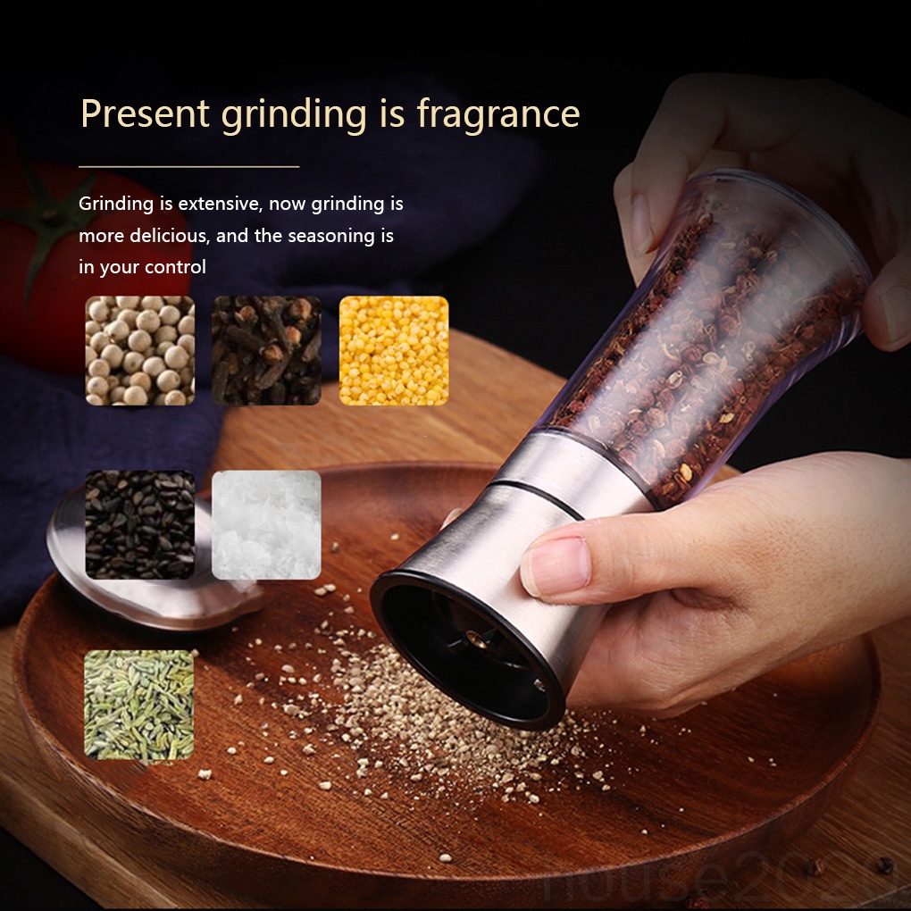 Cối xay tiêu cầm tay 120ML HOUSE2020 bằng thép không gỉ