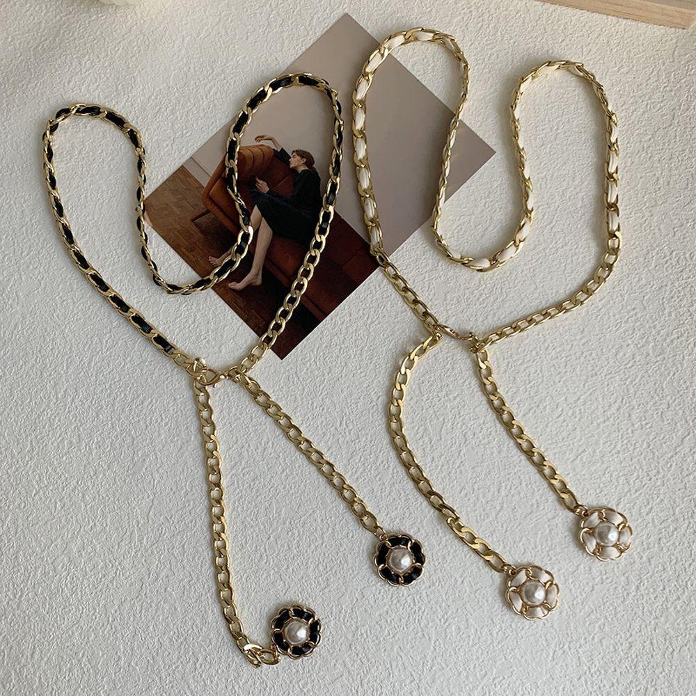 Thắt Lưng Dây Xích Hình Hoa Phong Cách Gothic Punk Mới Cho Nữ