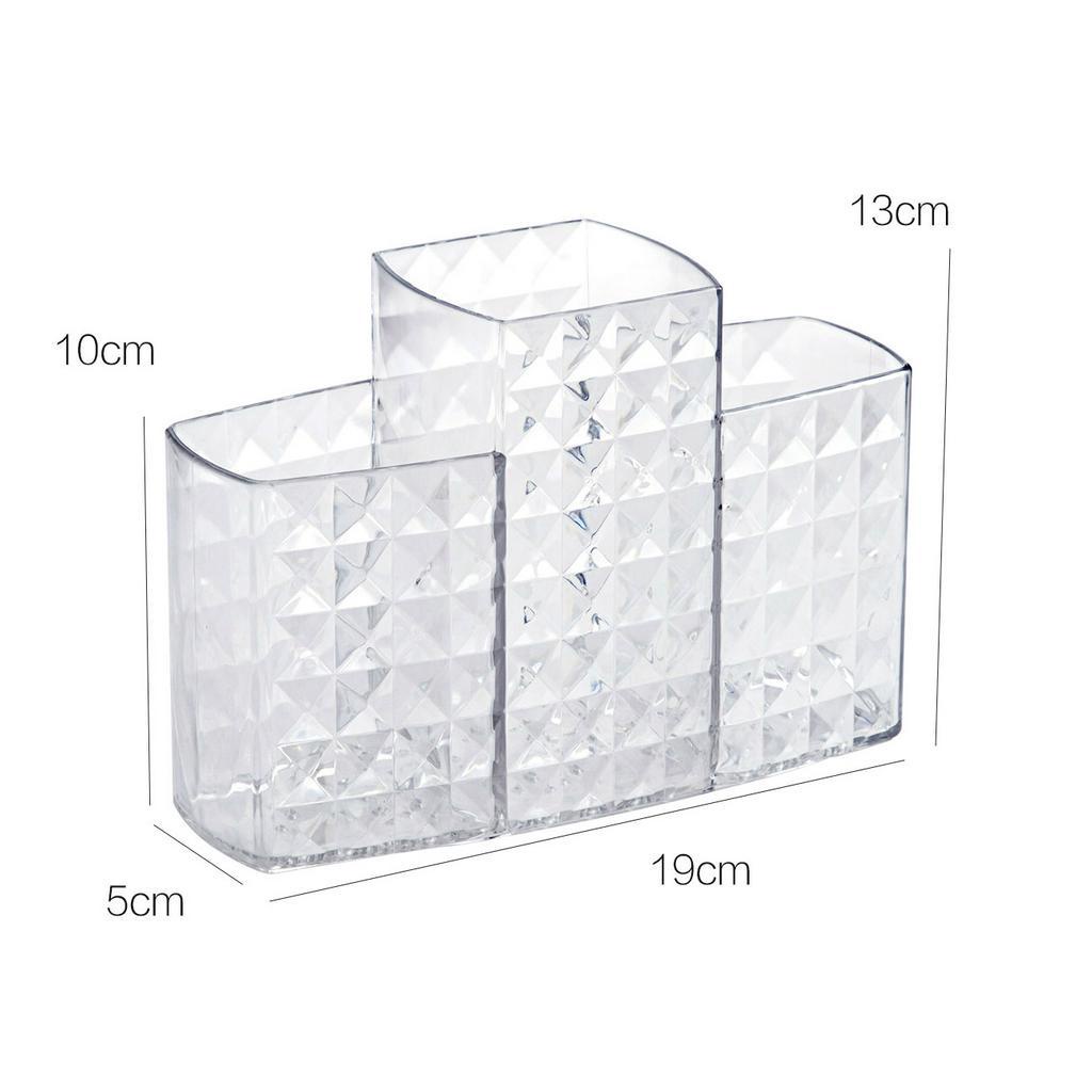 Hộp Đựng Cọ Trang Điểm JUJIAJIA Trong Suốt Đa Năng Tiện Dụng