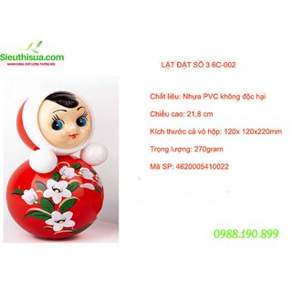 Lật đật Nga số 3 mẫu hoa dành cho bé