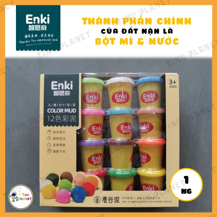 Set đồ chơi đất nặn ENKI (5 mẫu - kèm đất)