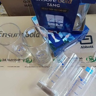 Com bo 2 Bộ đôi cốc thủy tinh Énure chia vạch