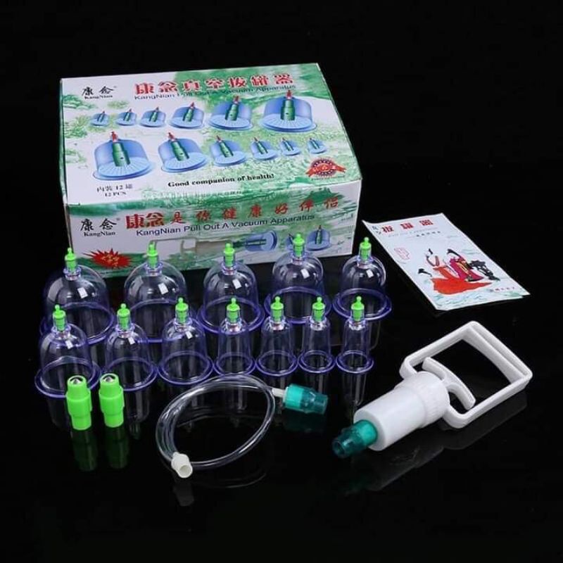 Bộ giác hơi 12 ống , giác hơi hút chân không hàng loại 1
