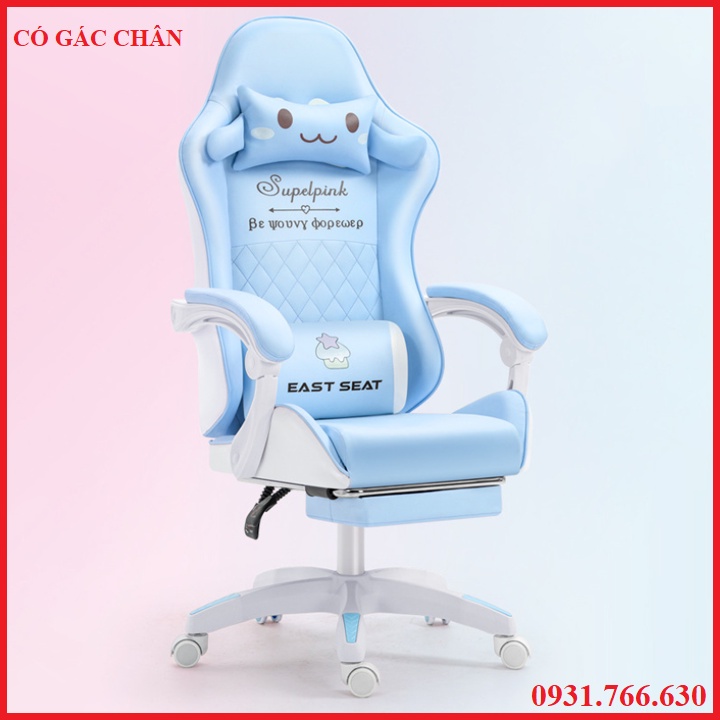 Ghế game bọc da cao cấp,Ghế xoay ngồi livetreamer,làm việc,chơi game có nhiều màu để lựa chọn