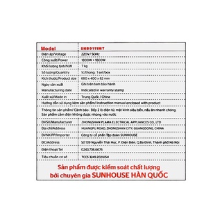 Bếp từ đôi lắp âm Sunhouse SHB9111MT [ HÀNG CHÍNH HÃNG BẢO HÀNH 12 THÁNG]