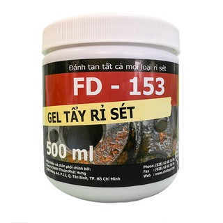Tẩy Rỉ Sét FD-153 Gel Sắt Thép Kim Loại Xây Dựng Vệ Sinh Nhà Cửa Tết Ô Tô Xe Máy Xe Tải CNC