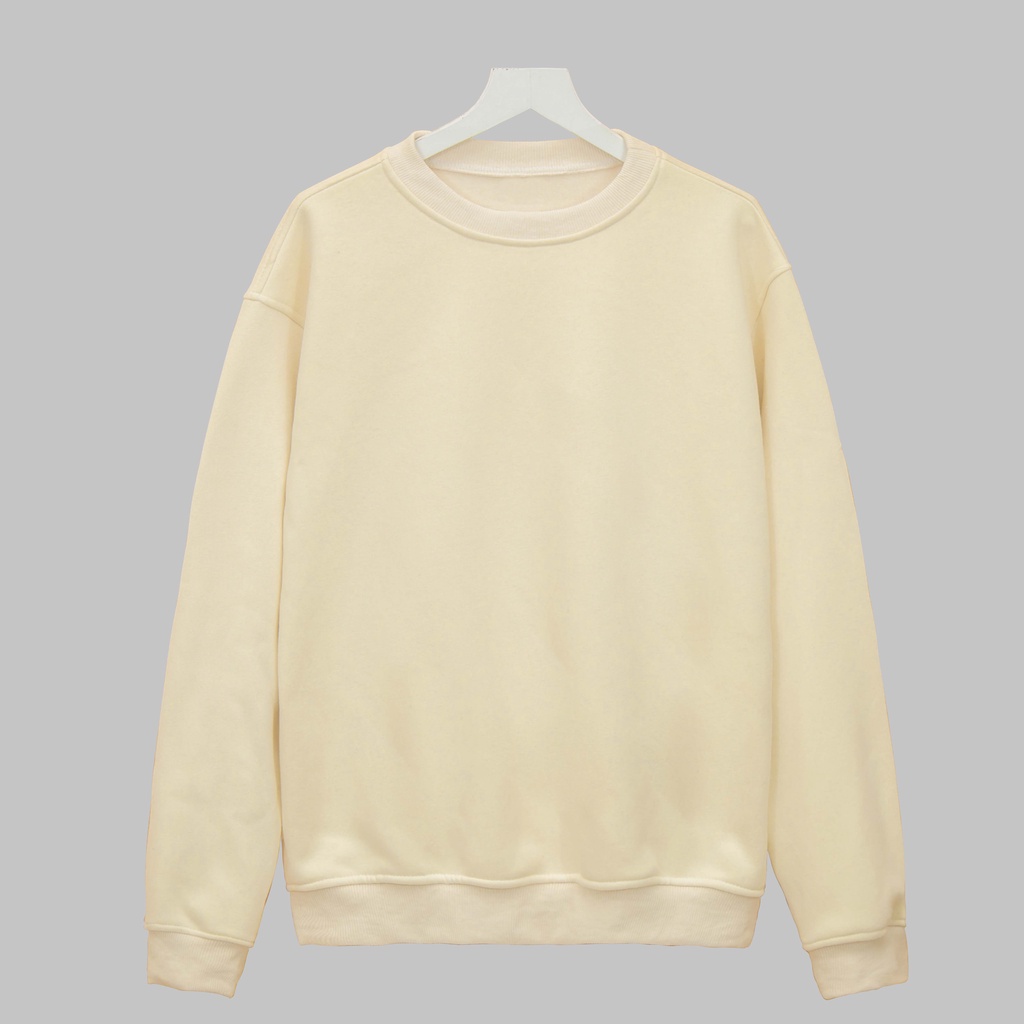 Áo nỉ Sweater TRƠN Ares.Stu shop , Áo sweater nam nữ nỉ bông cotton.