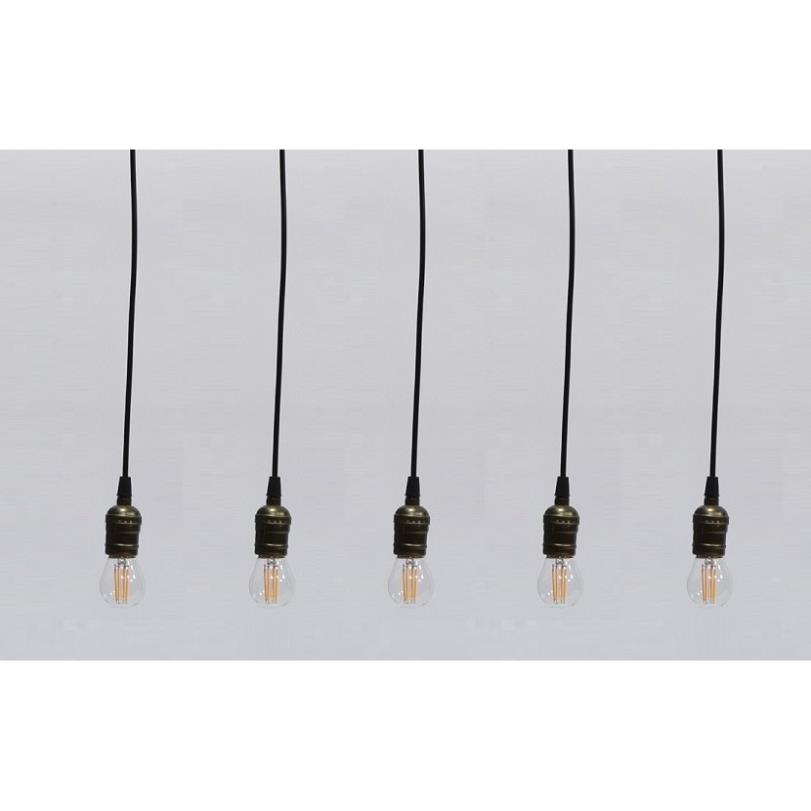 Bộ 5 dây đèn thả cổ điển Vintage bóng led Edison G45 4W