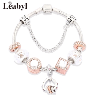 PANDORA Vòng Tay Mạ Vàng Hình Trái Tim P10995