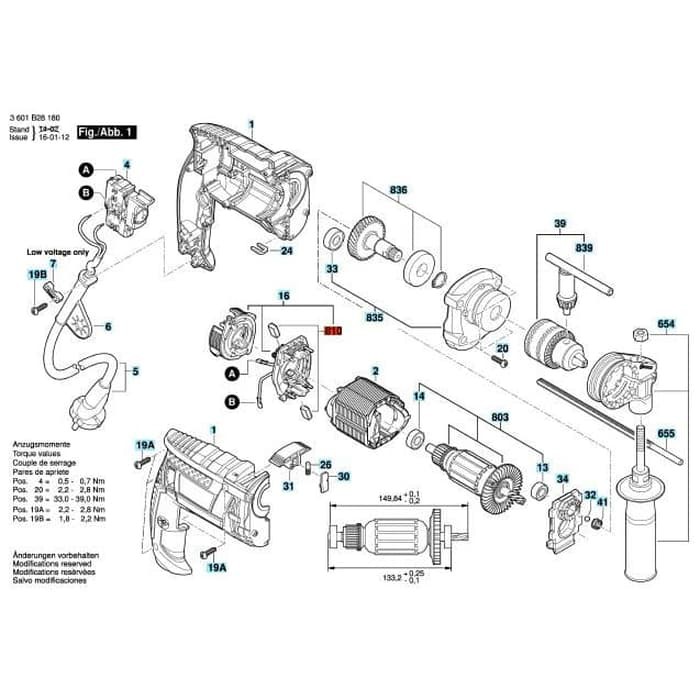 Bosch Chổi Than Gsb 10 Gsb 13 Gsb 16 Chất Lượng Cao