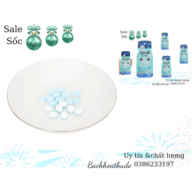 Kẹo Thái Lan _Hộp 6 hũ  kẹo Playmore vị bạc hà hũ 22g