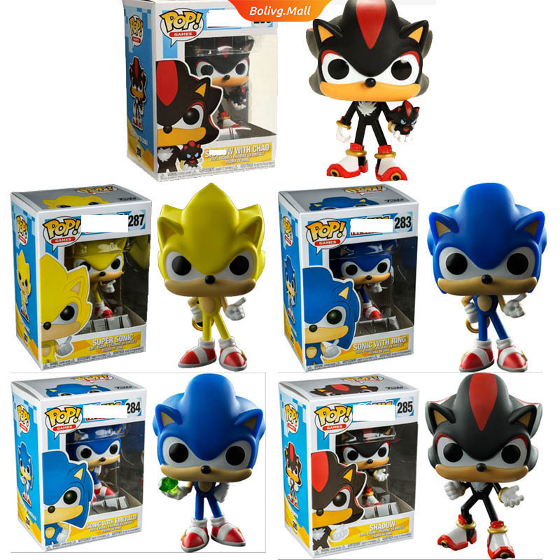 Funko Pop! 《Sonic The Hedgehog》 Phấn Mắt Màu Ngọc Lục Bảo Có Nhẫn Hỗ Trợ 283## Mô Hình Đồ Chơi Bằng Vinyl Nhân Vật Dollblive