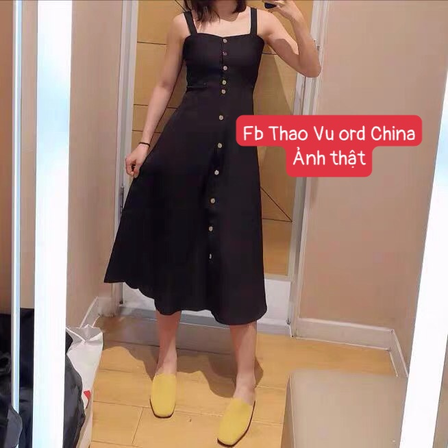 Váy Hai Dây ⚡️ẢNH THẬT⚡️ Váy Đầm Hai Dây Chất Cotton Cực Mát, Dáng Dài Xòe | BigBuy360 - bigbuy360.vn