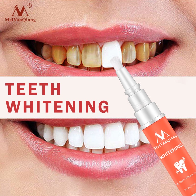 MeiYanQiong Teeth Whitening Pen Bút Gel Làm Trắng Răng Loại Bỏ Vết Bẩn Chất Lượng Cao Loại Bỏ Vết Bẩn Mảng Bám Cho Hàm Răng Trắng Sáng Khỏe Mạnh giúp răng chắc khỏe và trắng sáng tự nhiên Oral Hygiene Cleaning 5ml