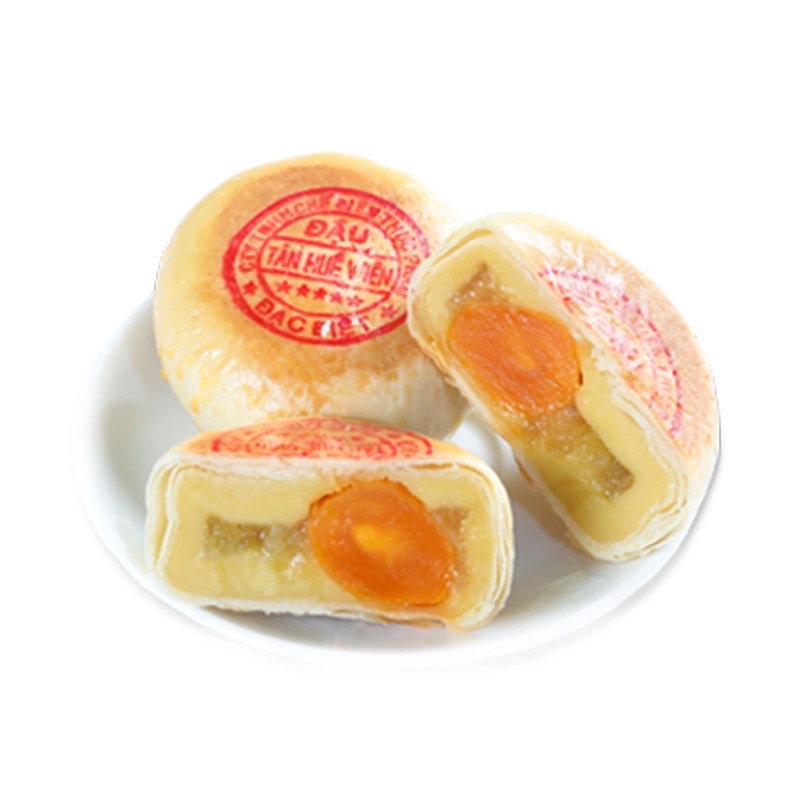 Bánh pía đậu xanh sầu riêng trứng Tân Huê Viên 600g, bánh pía Sóc Trăng