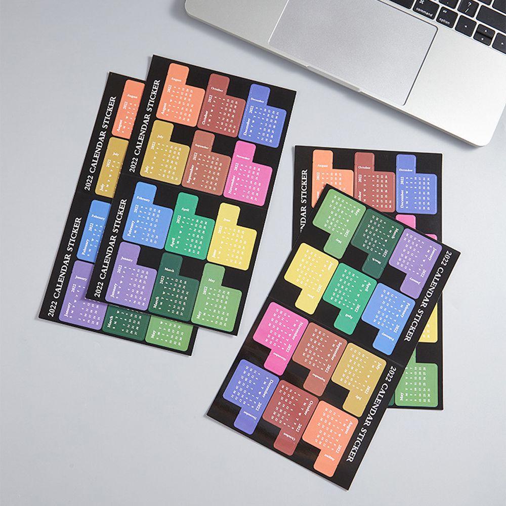 Sticker Đánh Dấu Sổ Tay Ghi Kế Hoạch Lịch Năm 2022 Tiện Dụng