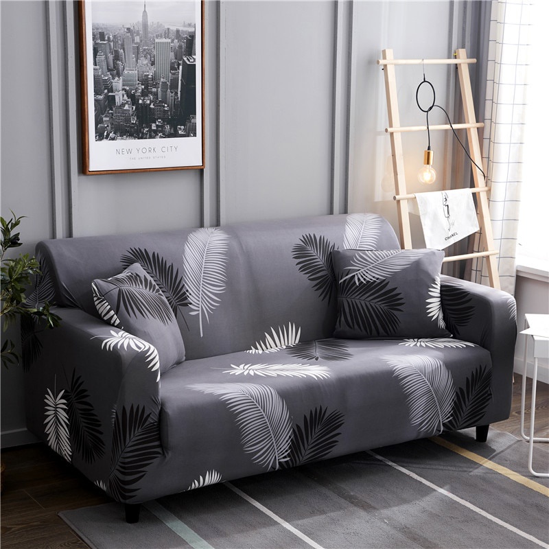 1/2/3/4-seater Geometric Elastic Sofa Covers for Living Room Modern Sectional Corner Sofa Cover Slipcovers Couch Cover  Protector Free Pillow Cover