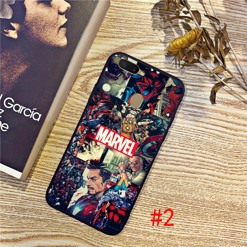 MARVEL COMICS Ốp Điện Thoại Silicon Dẻo In Hình Truyện Tranh Marvel Cho Oppo F11 R9 R9S A1K R15 R17 Pro A5 A9 2020