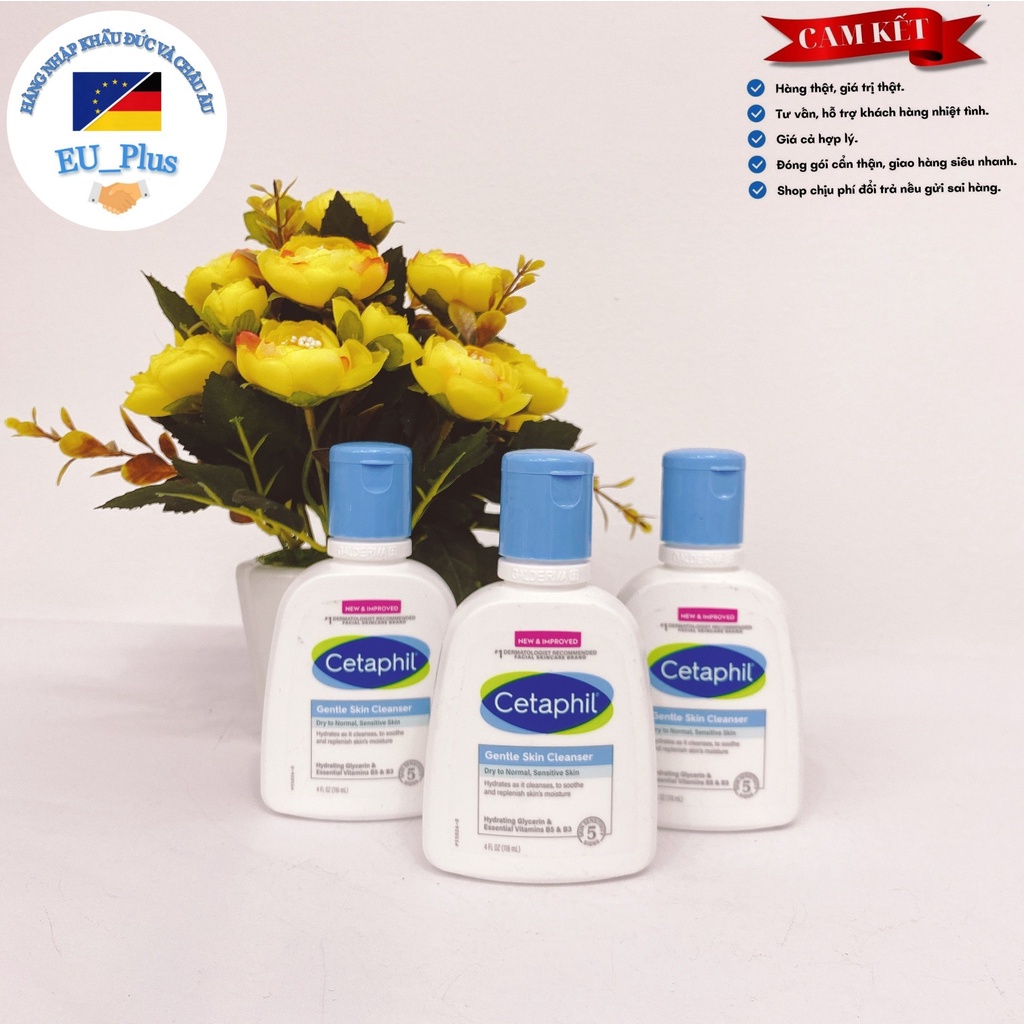 Sữa Rửa Mặt Dịu Nhẹ Cetaphil Gentle Skin Cleanser 591ml mẫu mới