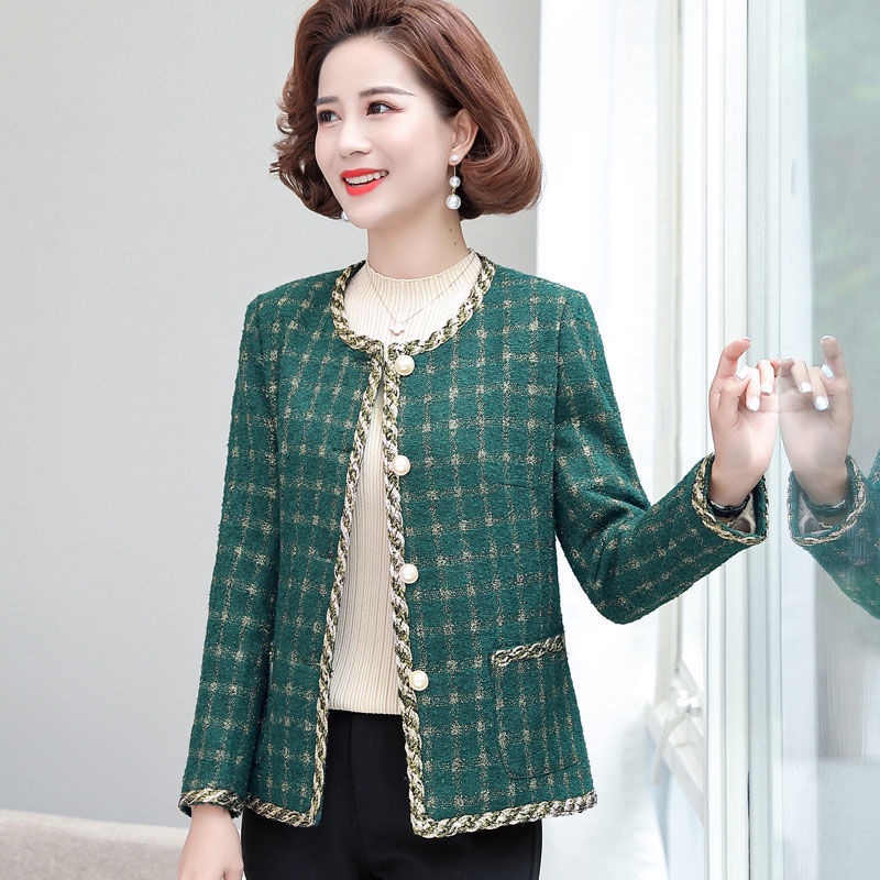 Áo khoác của bà mẹ trung niên ngắn từ 40 đến 50 tuổi phụ nữ và cao xuân thu