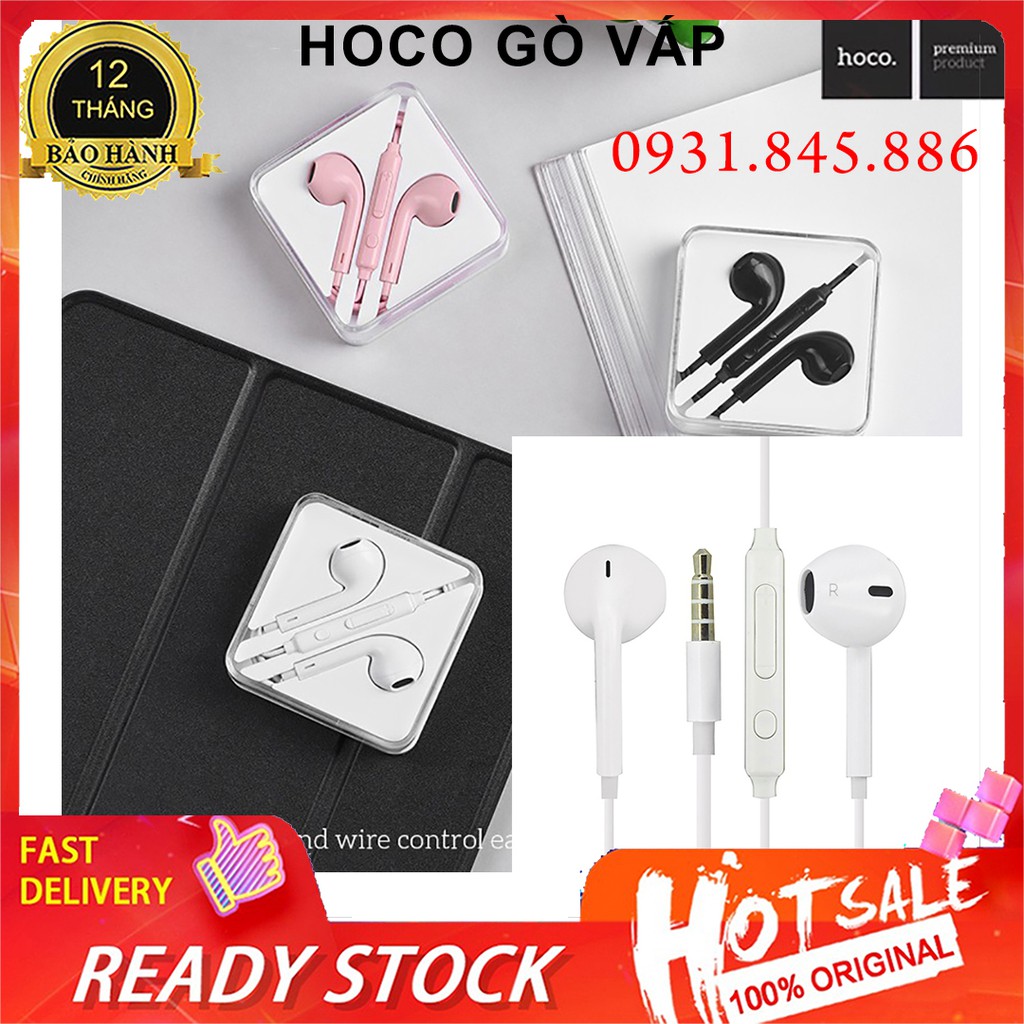 ⚡NowShip⚡ TAI NGHE ÂM THANH HAY HOCO M55 NHÉT TAI DÂY CÓ MIC JACK 3.5mm cho Điện Thoại IPhone Android