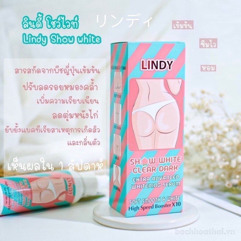 Bôi mờ ṫhâm mông, ƅẹn, ņách, đầu gối Lindy Snow White Clear Dark Thái Lan