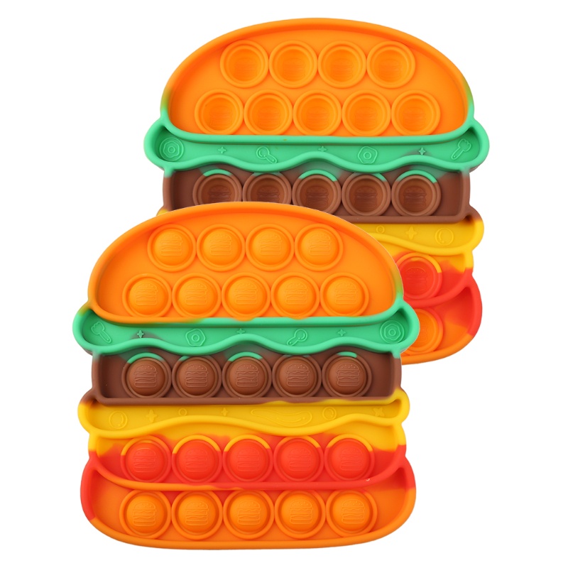 Con Quay Đồ Chơi Fidget Spinner WMMB HìNh Hamburger MềM MạI GiúP GiảM Stress