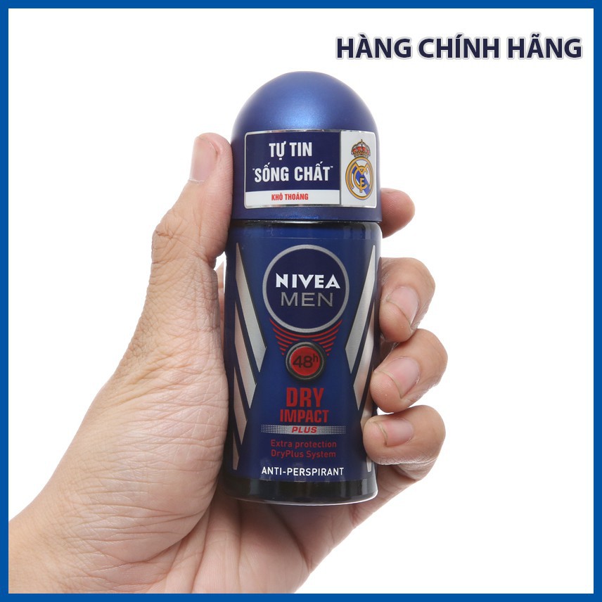 Lăn khử mùi Nivea Men  DRY IMPACT 50ml