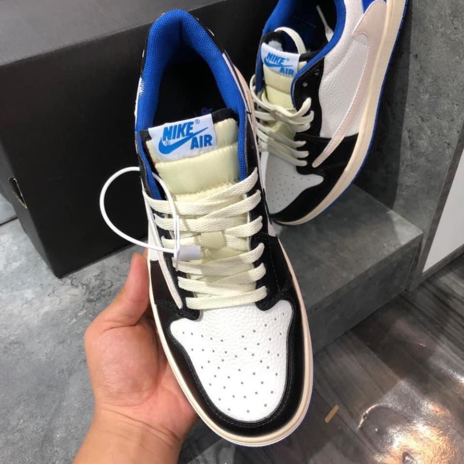 Giày Thể Thao Sneakers Air Jordan 1 Low Travis Scott Fragment  Cổ Thấp Màu Xanh đen | BigBuy360 - bigbuy360.vn
