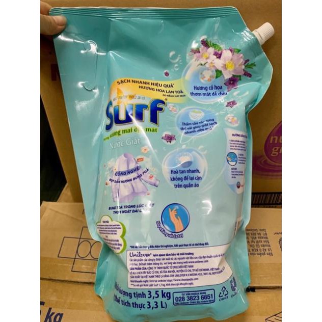 Nước giặt Surf hương sương mai dịu mát 3,5kg