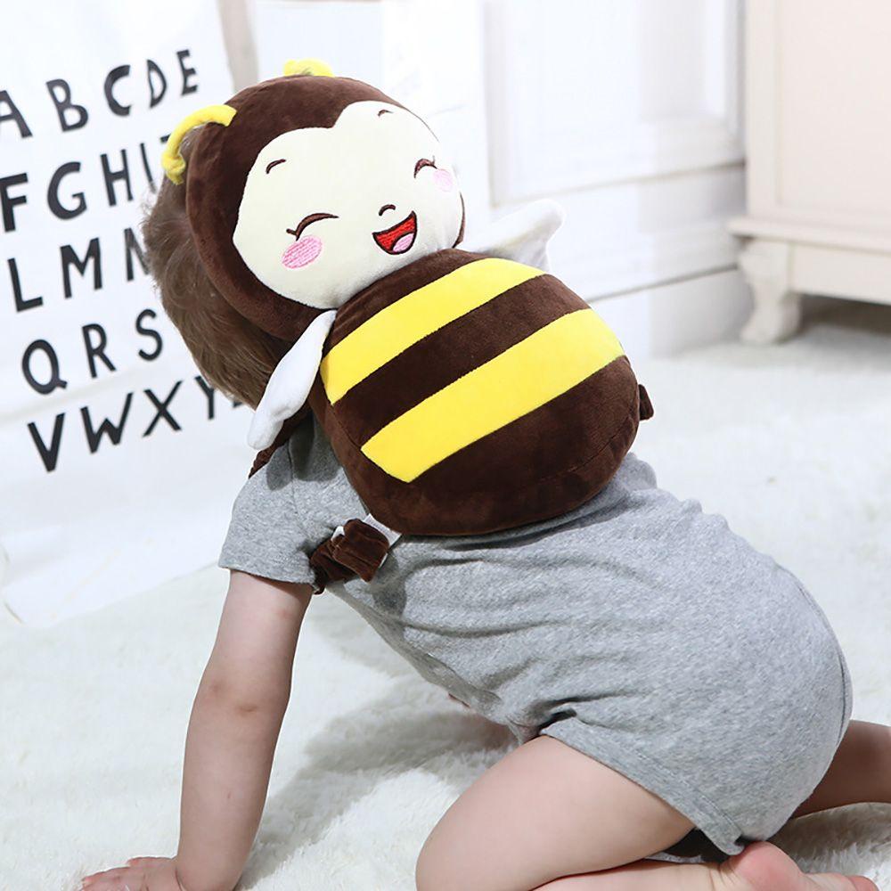 CABEZA Gối Bảo Vệ Đầu Cho Bé Sơ Sinh Bằng Cotton PP Hình Chú Ong Hoạt Hình