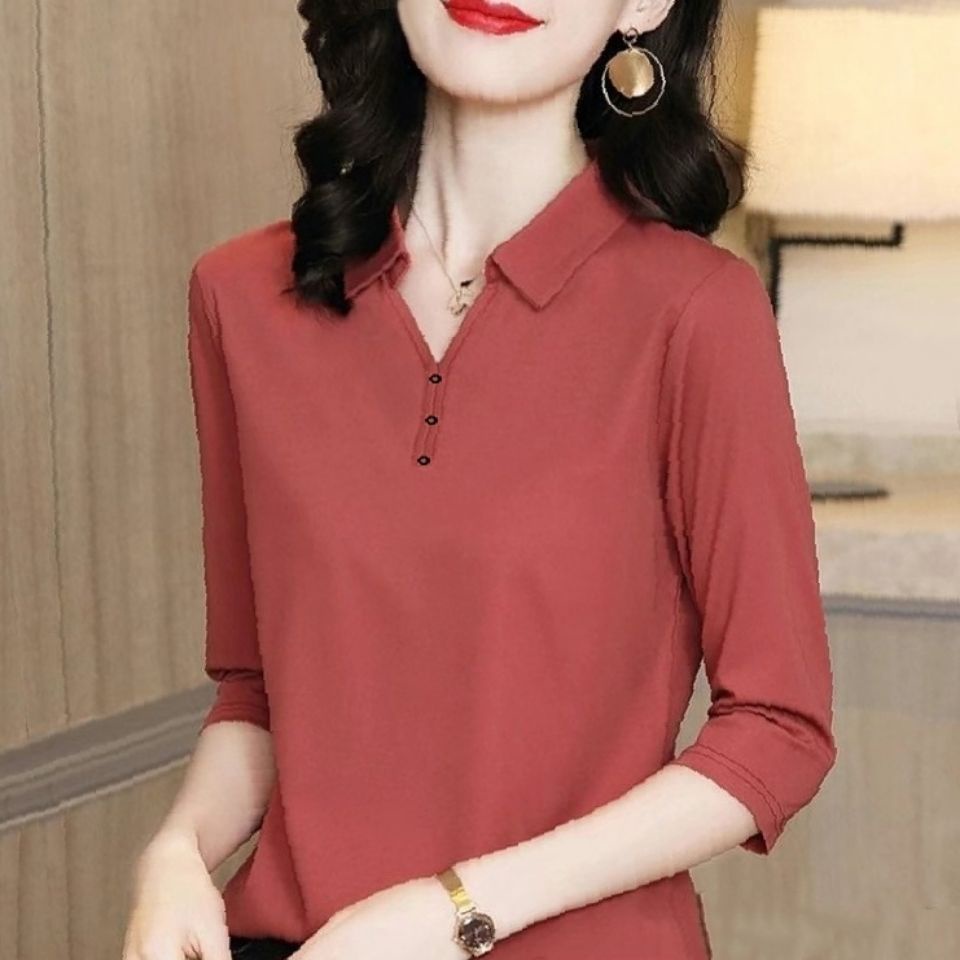 Áo polo tay lửng thời trang dành cho nữ