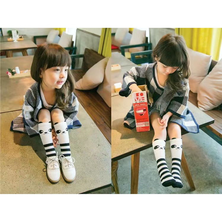 Tất Cotton Dài Ngang Gối Dễ Thương Cho Bé